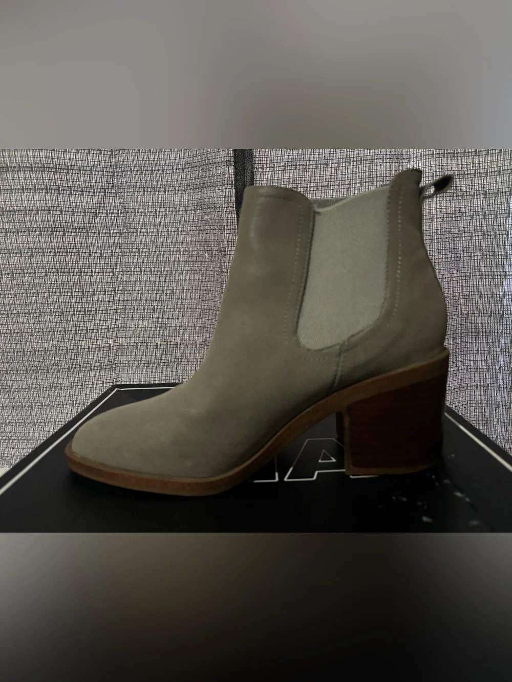 Women's Suede Chelsea Bootie - Light Taupe